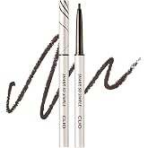 CLIO Sharp So Simple Waterproof Pencil Liner, 2mm Ultra-Slim Thin Precision Tip, Tug Free Glide, Smudge Proof Long Wear Formula, Safe for Sensitive Eyes, Easy Control For Daily Makeup(003 Black Brown)
