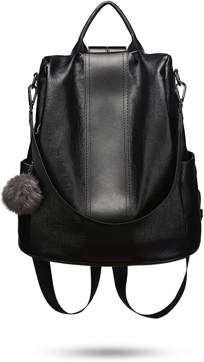 Women's Backpack Fashion vintage Casual travel teen Bags (black A)