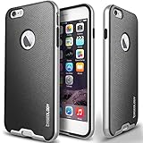 iPhone 6S Plus Case, Caseology® [Envoy Series] Premium Leather Bumper Cover [Metallic Mesh Silver] [Leather Bound] for Apple iPhone 6S Plus (2015) & iPhone 6 Plus (2014) - Metallic Mesh Silver