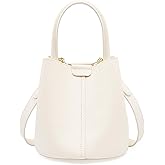 MoreFarther Bucket Bags for Women, Genuine Leather Crossbody Bags, Top-handle purses with an Adjustable Strap