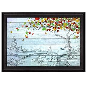 Sketch of a Park with a Bench Sitting...