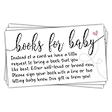 50 Sweet Heart Books for Baby Shower Request Cards