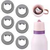 6pcs Water Bottle Stopper Replacement for Owala Freesip Twist 18oz 24oz, Silicone Bottle Stopper Seal Part Accessories No BPA for Owala Freesip Twist Series (Gray)