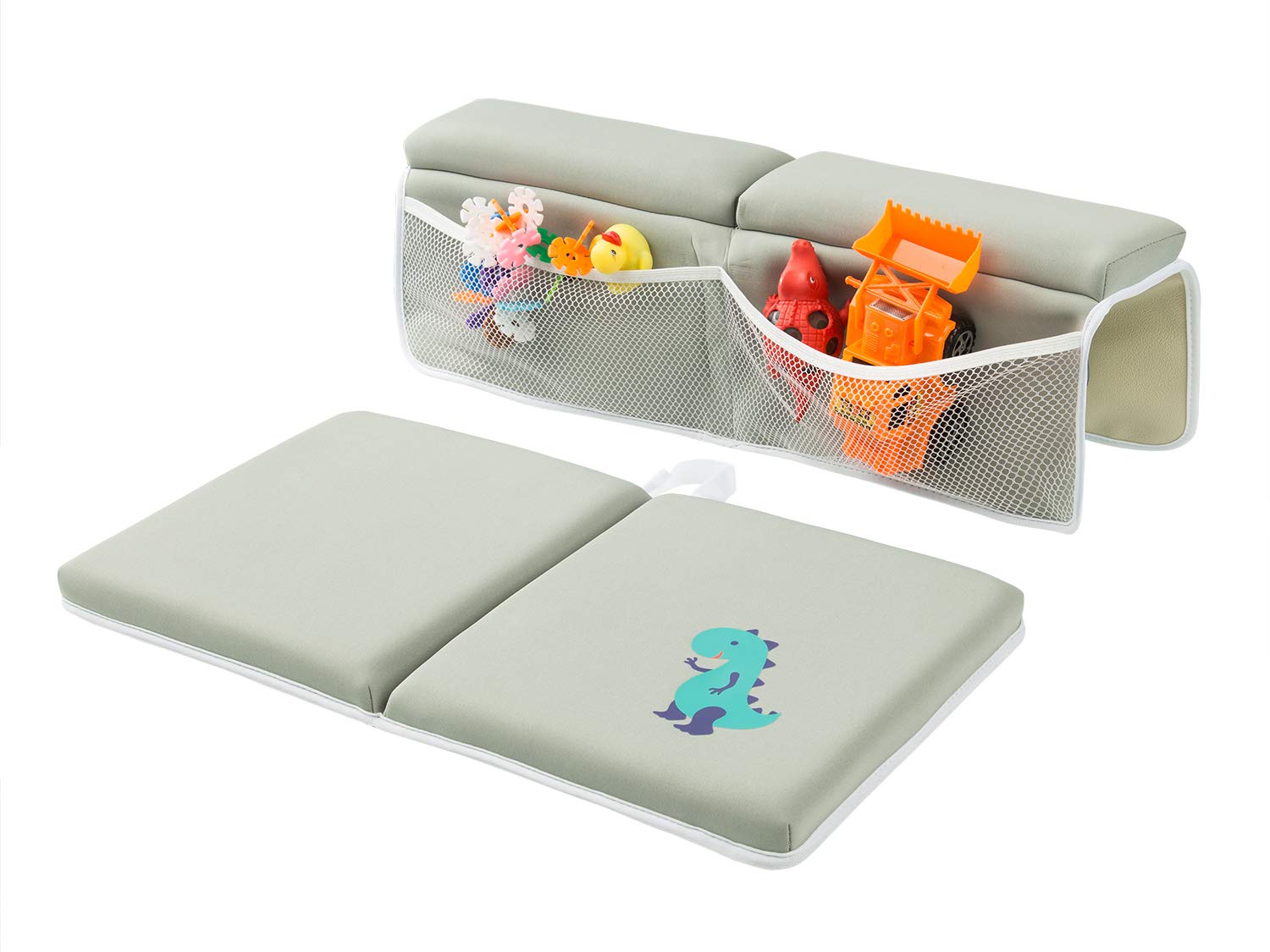 Gray Thick NonSlip Bathing Kneeling Mat Cushion Quick Drying Bathtub