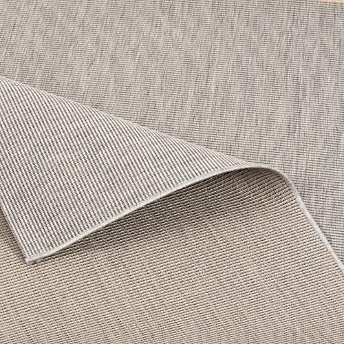 Pergamon Carpetto - In & Outdoor Carpet Flat Woven - Uni Grey Mix - 4 Sizes