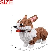 Larcele 3274 Pieces Dog Micro Building Blocks Animal Bricks KLJM-02 Big Corgi view 2