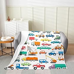 Feelyou Construction Car Flannel Fleece Blanket
