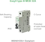 Schneider Electric Easy9 MCB 32A Type B 1 Pole 6kA 230V Miniature Circuit view 5