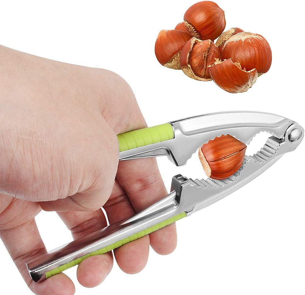 Nutcracker with Non-Slip Handle, Stainless Steel Nut Crackers Tool for Nuts Walnut Hazelnut Almonds Pecan Opener - Image 5