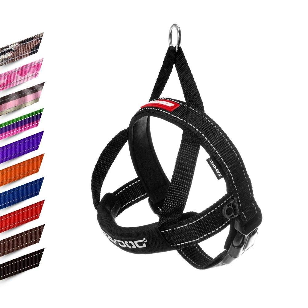 EzyDog Quick Fit Dog Harness | Dog Harness Small, Medium, Large, K9 Dog Harness, Reflective Stitching, Water Resistant Materials, No Pull (Black) — image 1