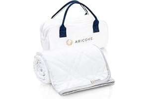Aricove Weighted Blanket for Kids and Adults, 5 lbs, Luxury Small Weighted Blanket for Travel/Home, Soft Bamboo Viscose, 36x48 inches, Machine Washable, White