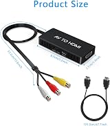 VIXLW RCA to HDMI Converter AV to HDMI 720P/1080P PAL NTSC Support view 6