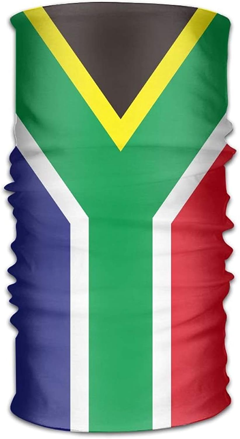 Unisex South Africa Flag Variety Scarf 12 Inches Bandanna Headwear