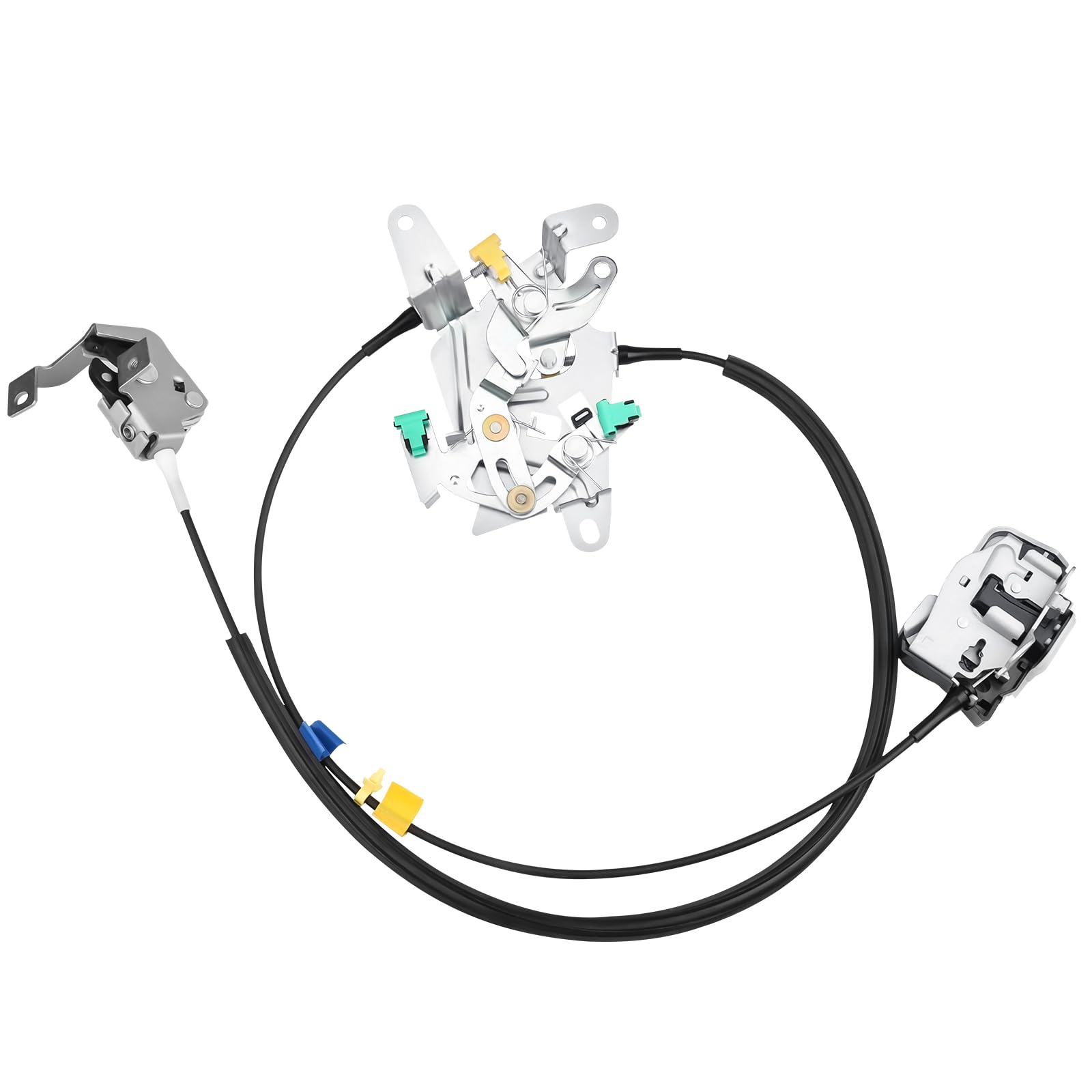 Photo 1 of Rear Left Driver Side Door Lock Latch with Cable Fit for 1999 2000 2001 2002 2003 2004 2005 2006 2007 Ford F250 F350 F450 F550 Super Duty, Upper and Lower Locking Latches Assembly 6C3Z28264A01A