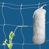 HHTHH White Trellis Netting 5x100 ft Heavy Duty Garden Trellis Netting Polypropylene Plant Support Garden Net for Climbing Vegetables Fruits Flowers