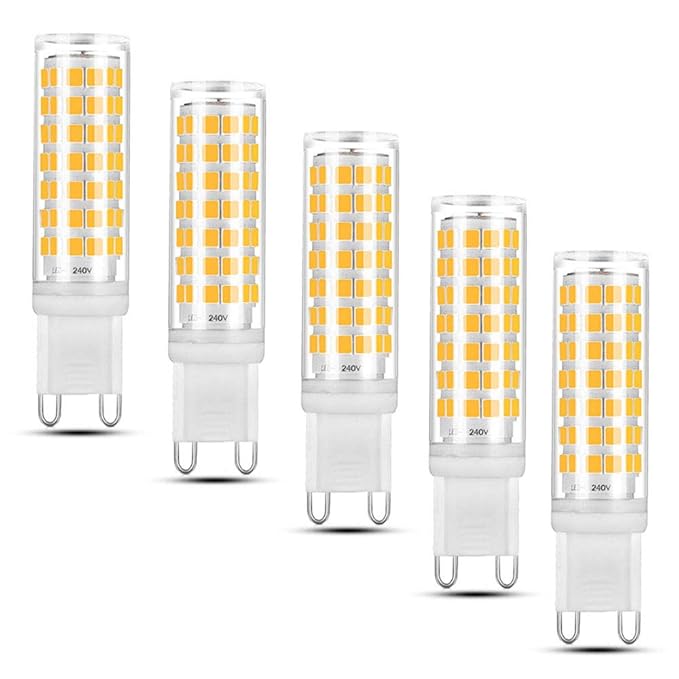 G9 LED Light Bulbs Dimmable 6W G9 Capsule Warm White 2700K No Flicker