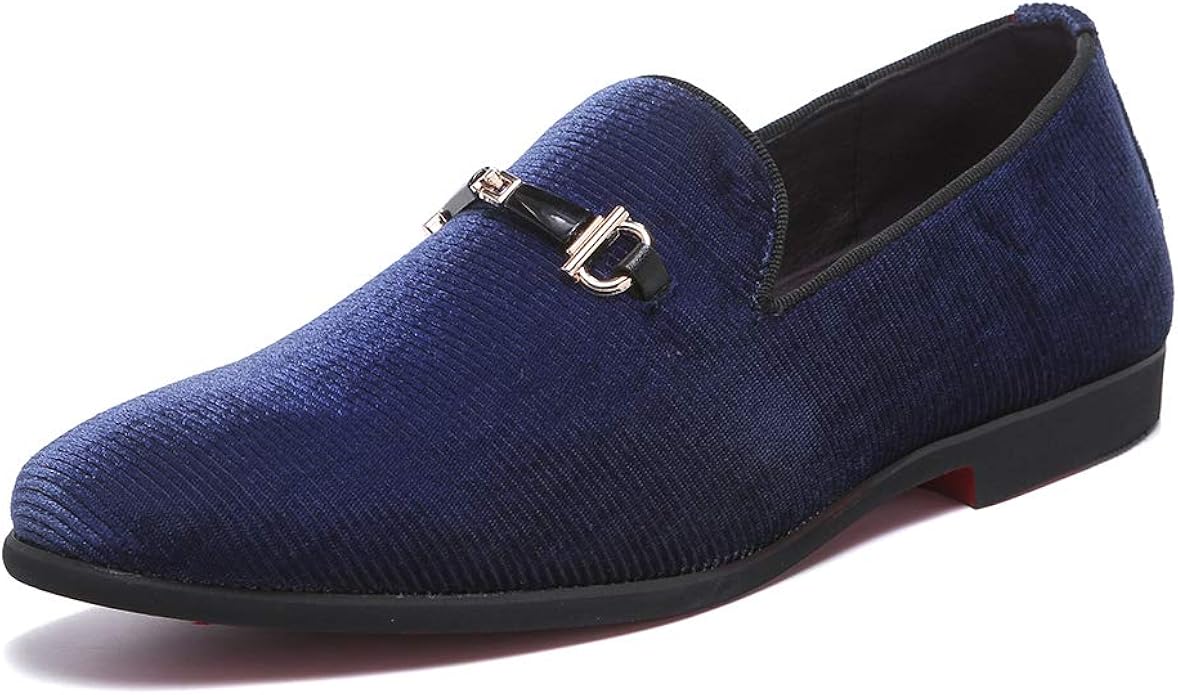 loafers with silver buckle