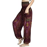 Tranquil Threads High-Waisted Boho Harem Yoga Pants for Women
