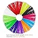 Aokin 3D Pen Filament Refills,3D Printer Filament,3D Printing Filament 1.75mm PLA Filaments Pack of 12 Different Colors(2 Glow, 1 Transparant, 9 Common), Each Color 5 Meters, Total 60 Meters