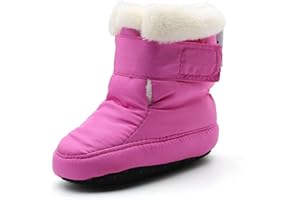 Kuner Newborn Baby Boys and Girls Waterproof Winter Warm Snow Boots Crib Shoes 6 12 Months