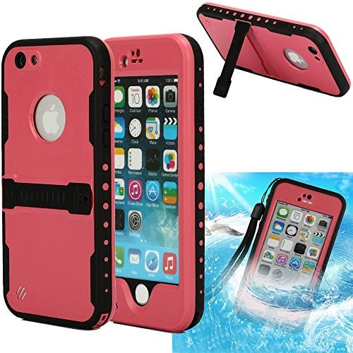 iPhone 6 Waterproof Case, oneCase™ IP-68 Waterproof Shockproof Dirtpoof Protection Case Cover Built-in Kick Stand with Hand Strap &amp; Headphone Adapter for Apple iPhone 6,White