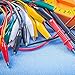 eBoot 30 Pieces Test Leads with Alligator Clips Set Insulated Test Cable Double-Ended Clips, 19.7 Inch (30 Pieces)
