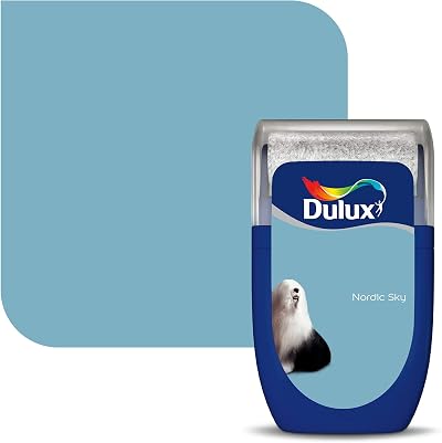 Dulux Walls & Ceilings Tester Paint Nordic Sky 30 ml Matt Finish