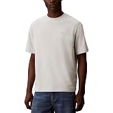 Calvin Klein Mens Relaxed Fit Monogram Logo Crewneck T-Shirt