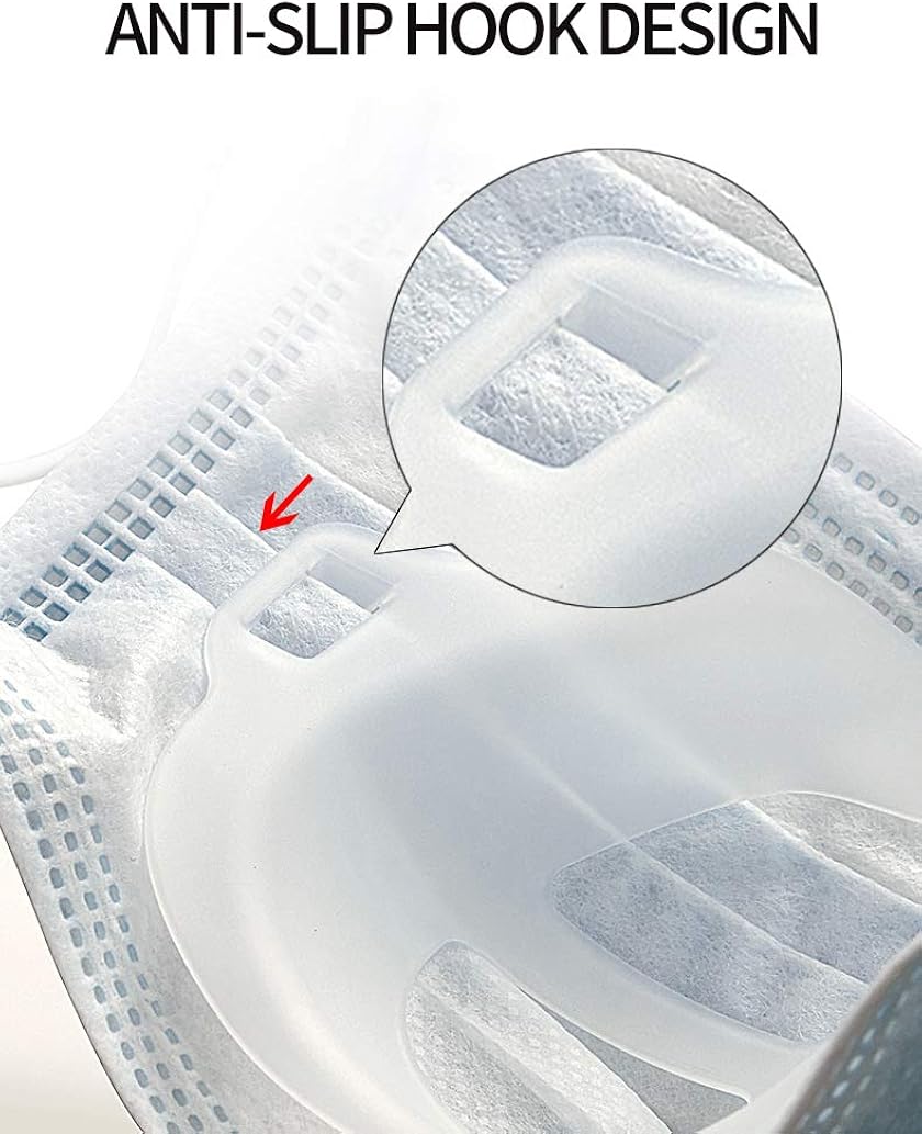 3D Mask Bracket, Cool Inner Support Frame Nose and Mouth Protection Stand Increase Breathing Space Help Breathe Smoothly: Clothing