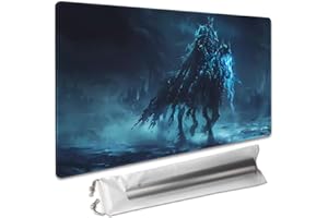 SIXTORE Premium Board Game 24x14in TCG Playmat Compatible for OCG CCG RPG MTG Play Mats,Mousepad Desk Mat (040322-Dark Knight)