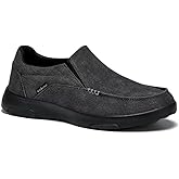 OrthoComfoot Men's Orthopedic Comfortable Slip-On Shoes with Arch Support, Orthotic Loafers for Plantar Fasciitis, Canvas Leisure Vintage Flat Walking Shoes for Foot and Heel Pain Relief