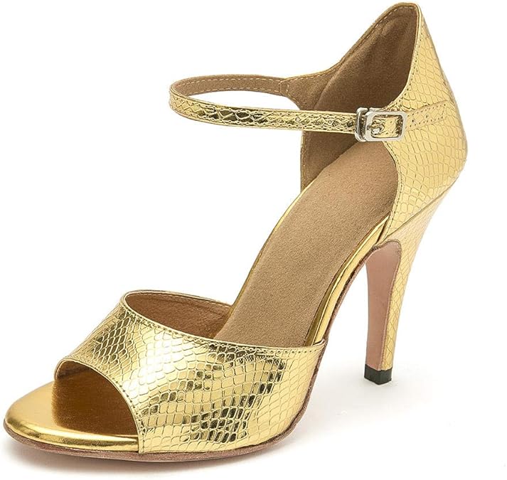 HCCY Souliers de Danse Latine à Talons Hauts dorés, Chaussures de Mode pour Femmes d'intérieur HCCY Souliers de Danse Latine à Talons Hauts dorés, Chaussures de Mode pour Femmes d'intérieur
