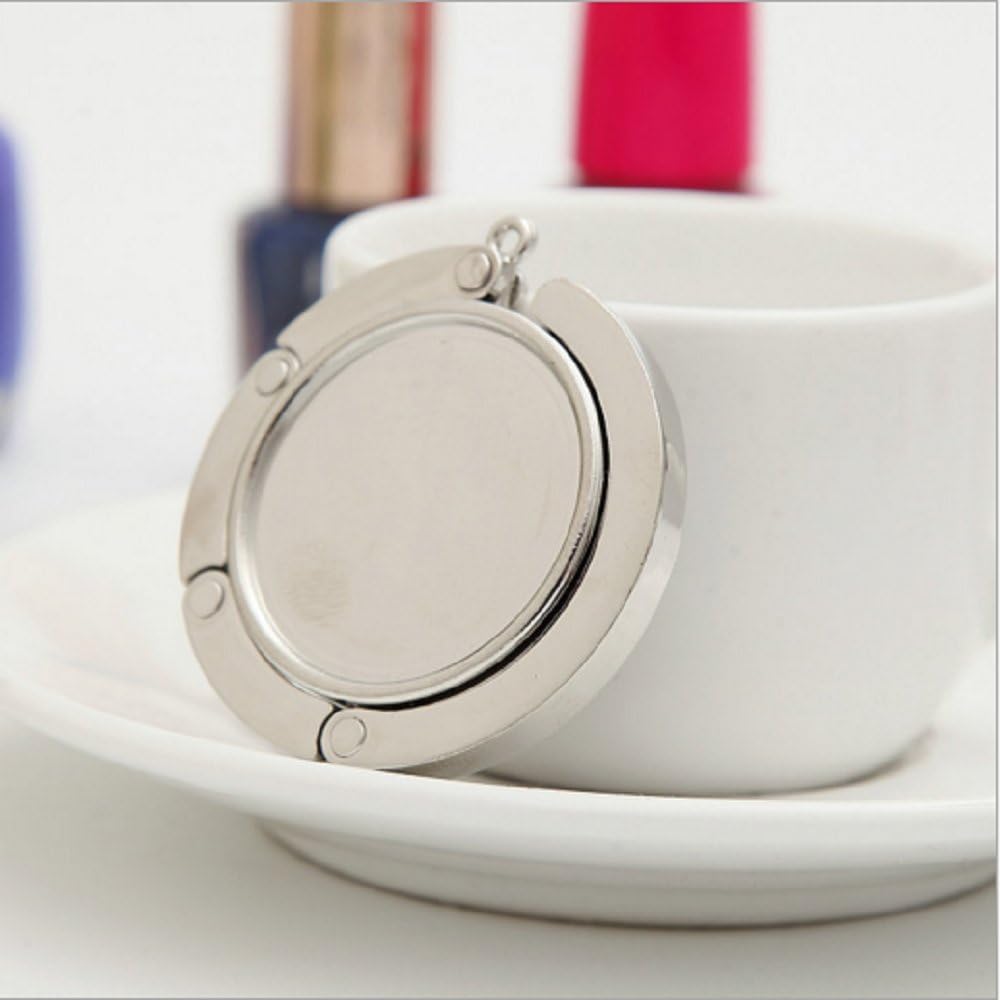 16 x New Blank DIY Foldable Glossy Handbag Bag Purse Hanger Hook Holder for