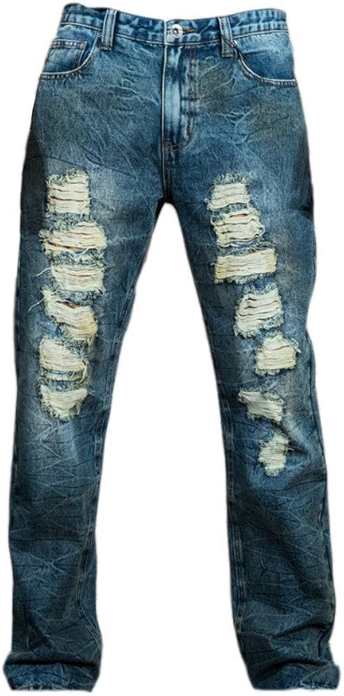 ripped repaired jeans