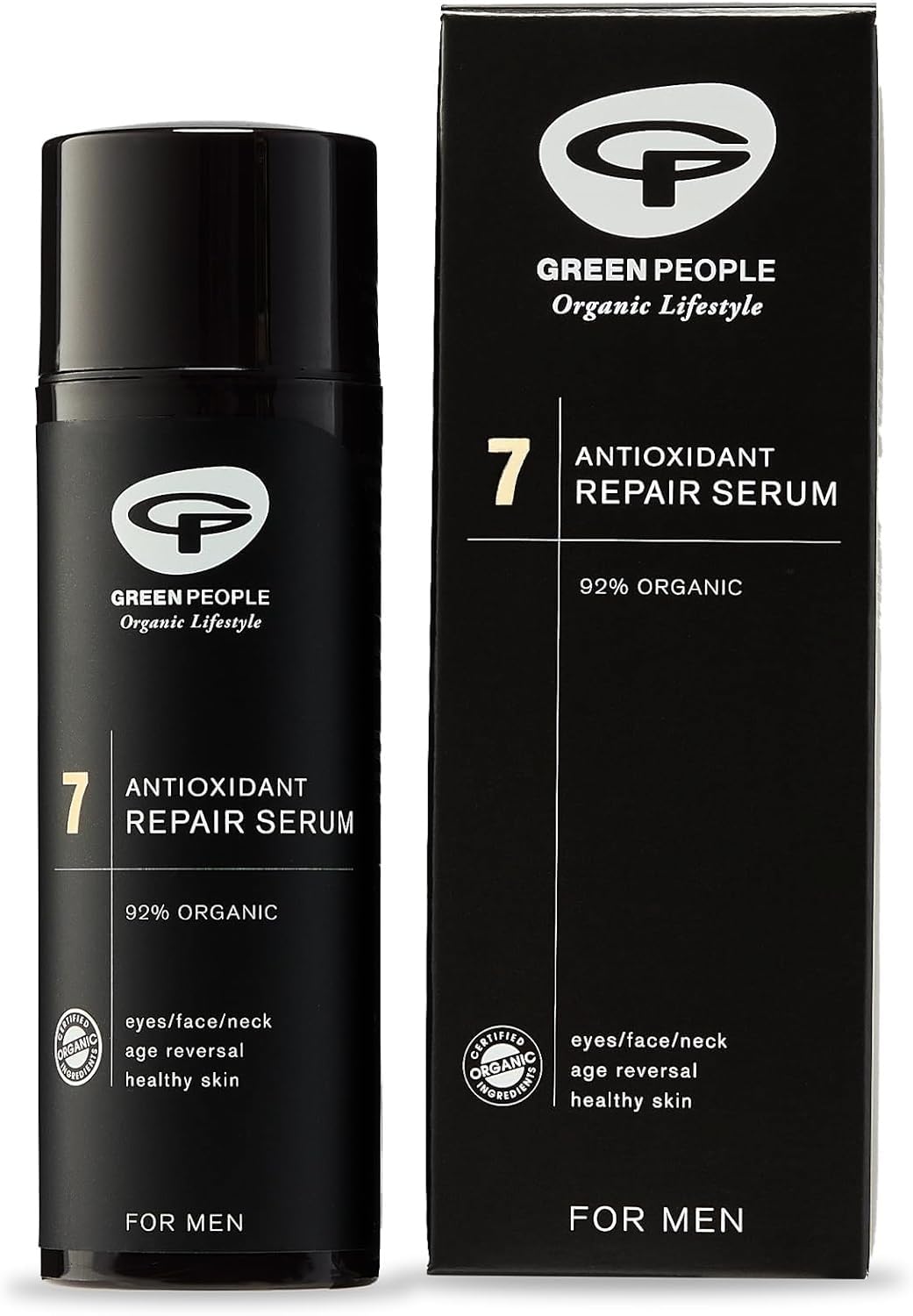 Green People For Men No. 7 Antioxidant Repair Serum - Facial Serum - Paraben & Ethanol Free - Vegan, Organic & Cruelty Free, 50ml