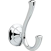 DELTA FAUCET 79435 Linden Double Towel Hook Bath Hardware Accessory in Polished Chrome
