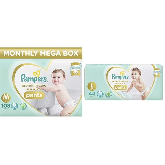 pampers premium care pants medium 108
