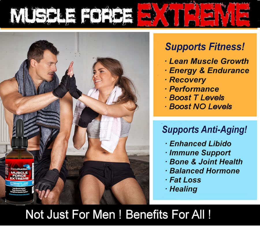 Muscle Force Extreme 2 Bottle Pack 345mg Proprietary Formula Our Strongest Strength and Endurance Spray, Improves Muscle Strength and Recovery Time 2oz Bottles