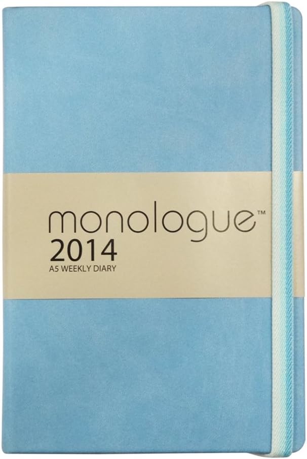 Grandluxe Monologue Diary 8.3-Inch x 5.5-Inch, Sky Blue (701093)