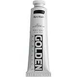 Golden Heavy Body Acrylic Paint, 2 Ounce, Mars Black