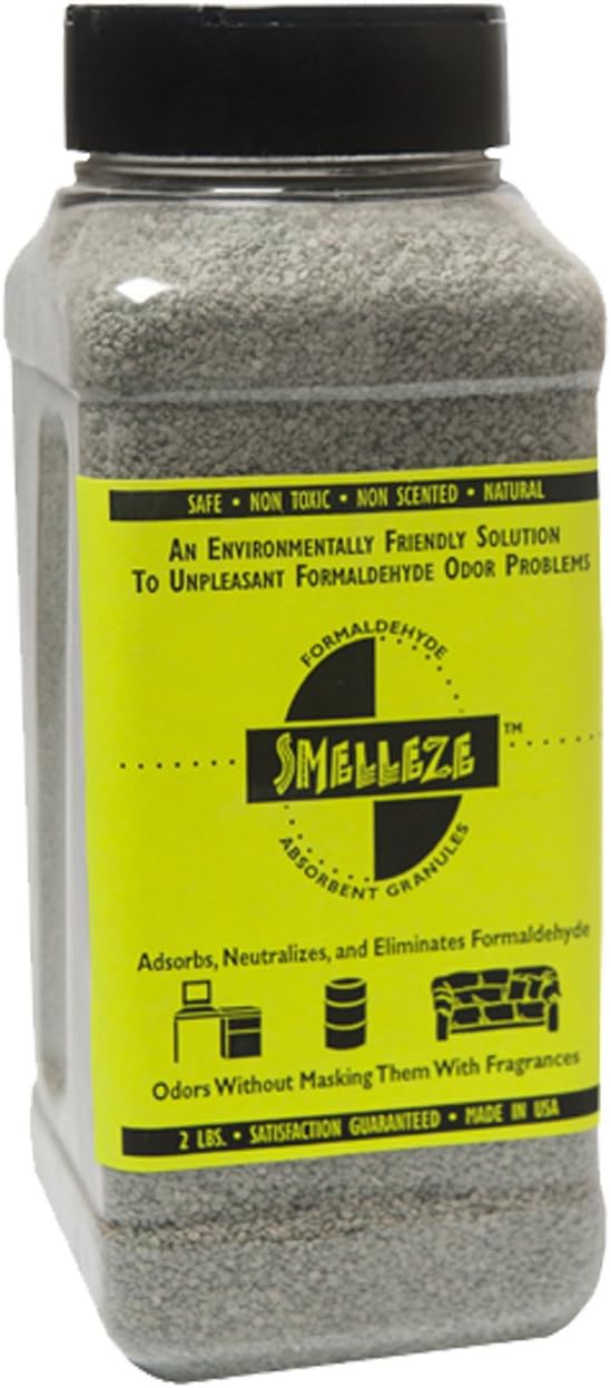 SMELLEZE Natural Formaldehyde Cleanup Absorbent & Deodorizer: 50 lb. Granules