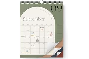 EACYART 2025 Calendar, Wall Calendar 2024-2025, Monthly Calendar July 2024 to Dec 2025, 14.4" x 11.2" Aesthetic Wall Hanging Calendar Planner for Organizing Home Office