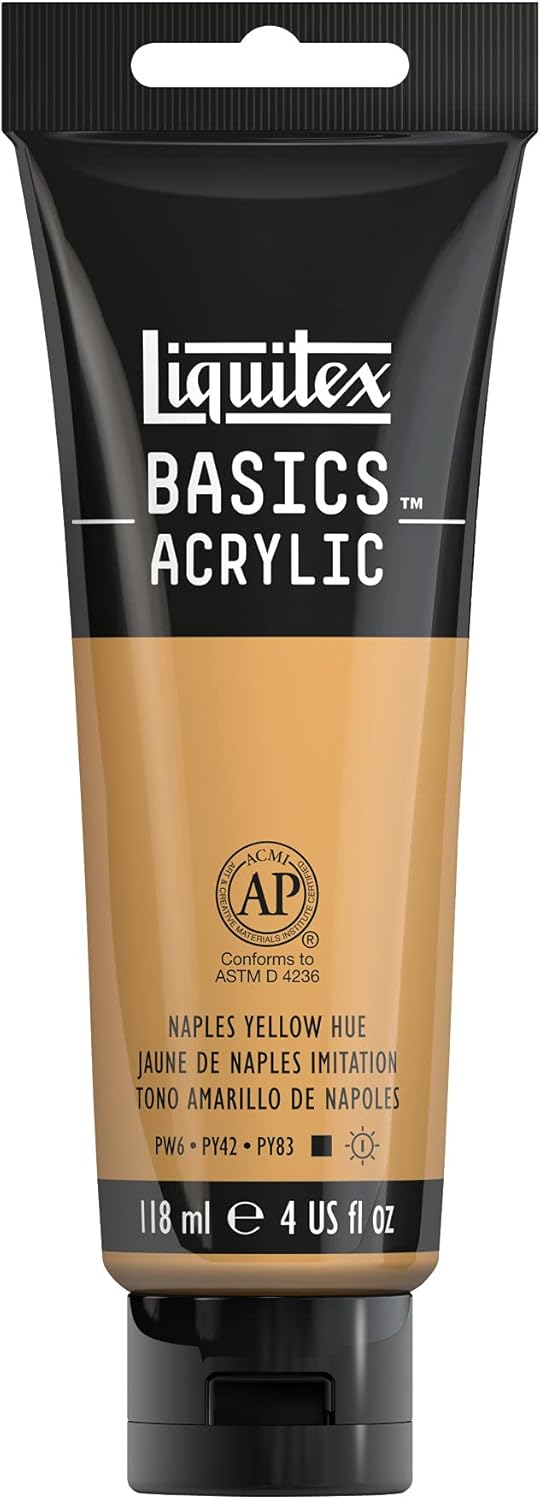 Liquitex Basics Acrylic, 118 ml Tube - Naples Yellow Hue, 118 ml (Pack of 1)