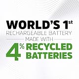 Energizer Recharge Universal AAA 4 Pack 600 mAh NiMH Batteries view 8