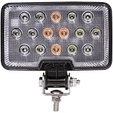 Maxxima Rectangular LED Work Light 2,100 Lm and Amber Class 1 Warning