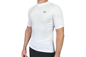 RIBBY SPF 30+ Padded Rash Guard for Surfing, Boogie, Scuba