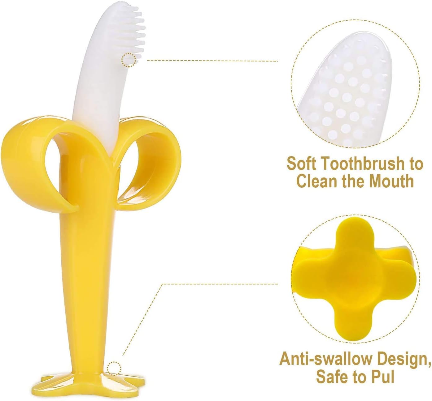 Olele Baby Teething Toys (4 Pack),Natural Organic Safe Soft Silicone Fruit Giraffe Teethers Set with Pacifier Clip/Holder for Newborn Infants and Toddlers, Boys & Girls - Babies Shower GIF: Toys & Games