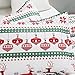 Vaulia Lightweight Microfiber Duvet Cover Set, Printed Reindeer Pattern for Christmas New Year Holidays, Red/Green - King 3-Piece Set