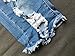 Olrain Womens High Waist Ripped Hole Washed Distressed Short Jeans