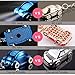 Keychain Flashlight, Jobon Zinc Alloy Car Key Chain with LED Light, Key Rings for Men, Women, Car Decorations, Perfect Christmas Gifts (Blue)